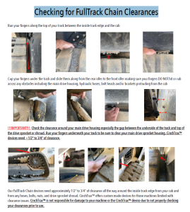 Checking for FullTrack Chain Clearances